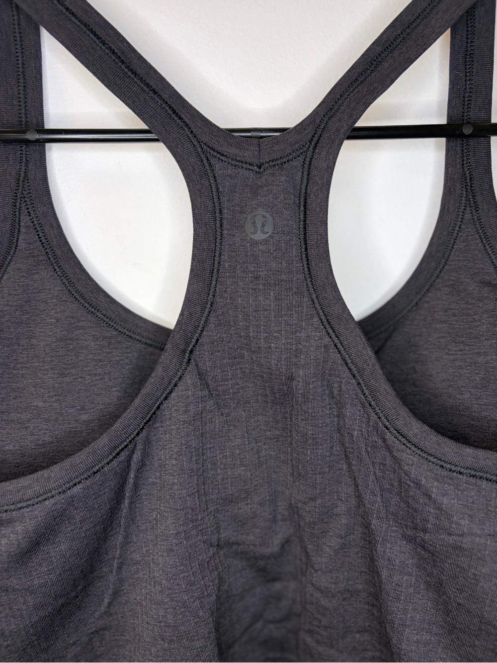 lululemon athletica Dark Grey Ribbed Racerback Tank Top - Picture 3 of 5